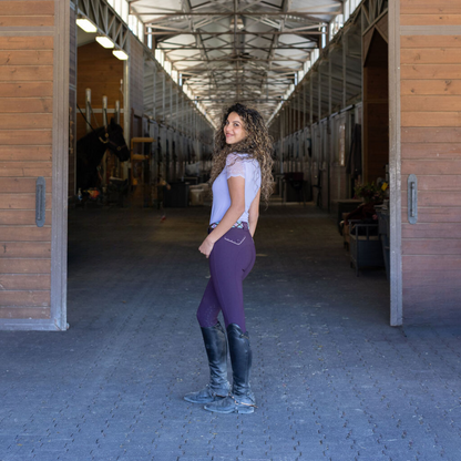 Evolution Knee Patch Breeches - Dark Plum