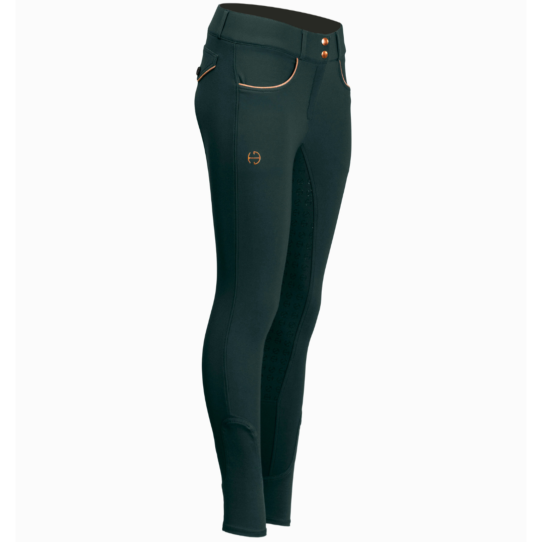 Evolution Full Seat Breeches - Spruce & Rose Gold