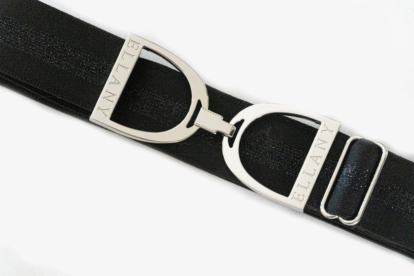 Huston x Ellany® DARK HORSE - 1.5" Silver Stirrup Elastic Belt