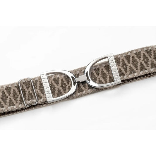 Huston x Ellany® KINSLEY - 1.5" Silver Stirrup Elastic Belt